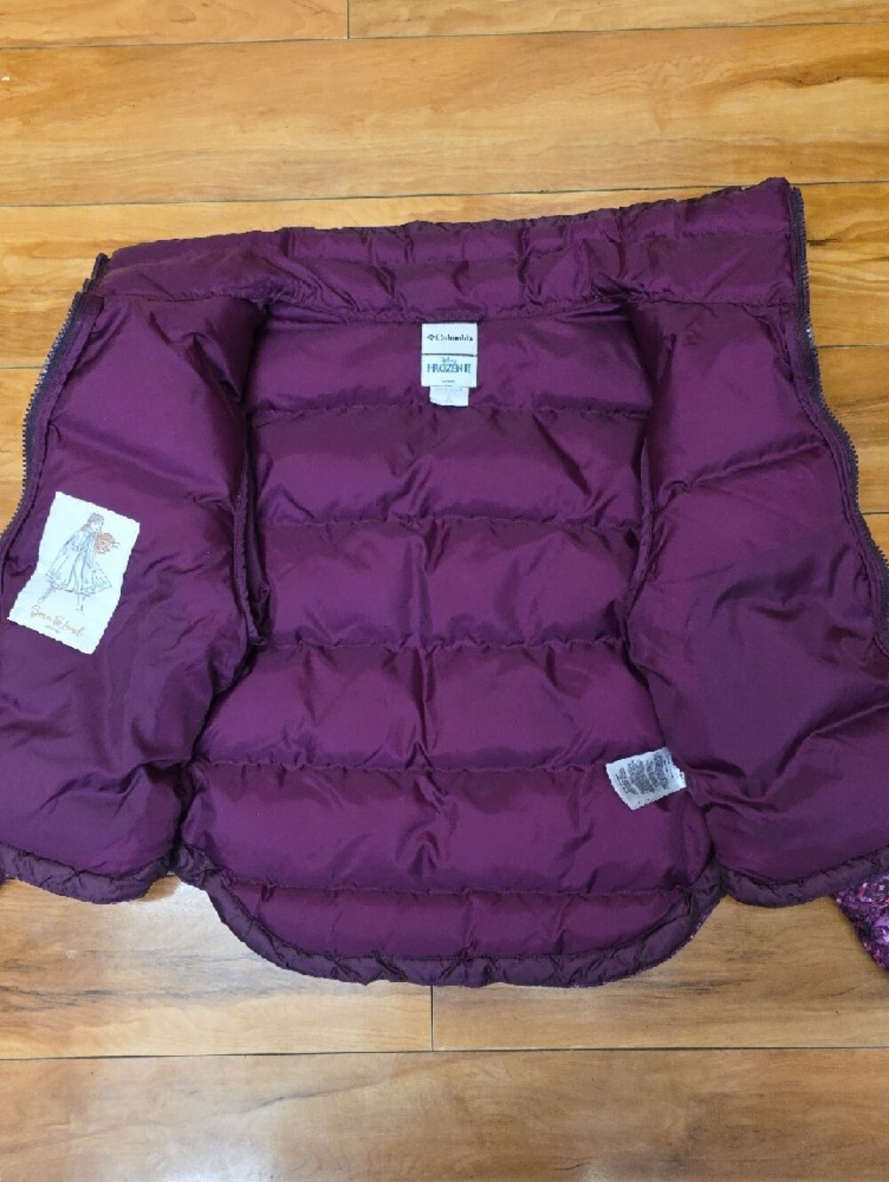 Columbia Disney Frozen II Anna Limited Edition Puffer Jacket Size S (7/8) Kids - Picture 5 of 14
